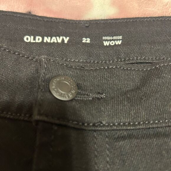 NWT Old Navy Black WOW Jean Shorts Mid-Rise Tailored Fit - Picture 6 of 12